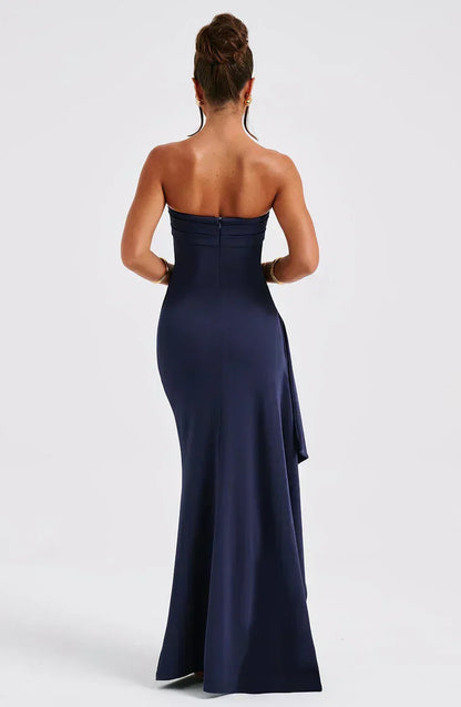 Women's Off Shoulder Maxi Dress Twisted Design