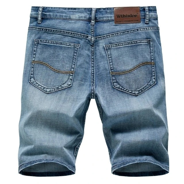 Men's Straight Fit Denim Shorts - VibreMode
