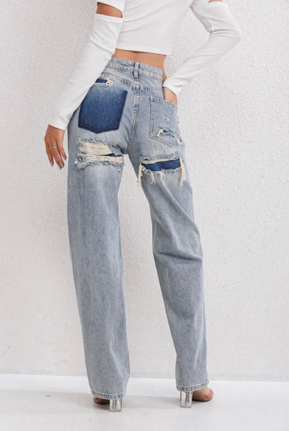 Casual Fit Straight Leg Jeans