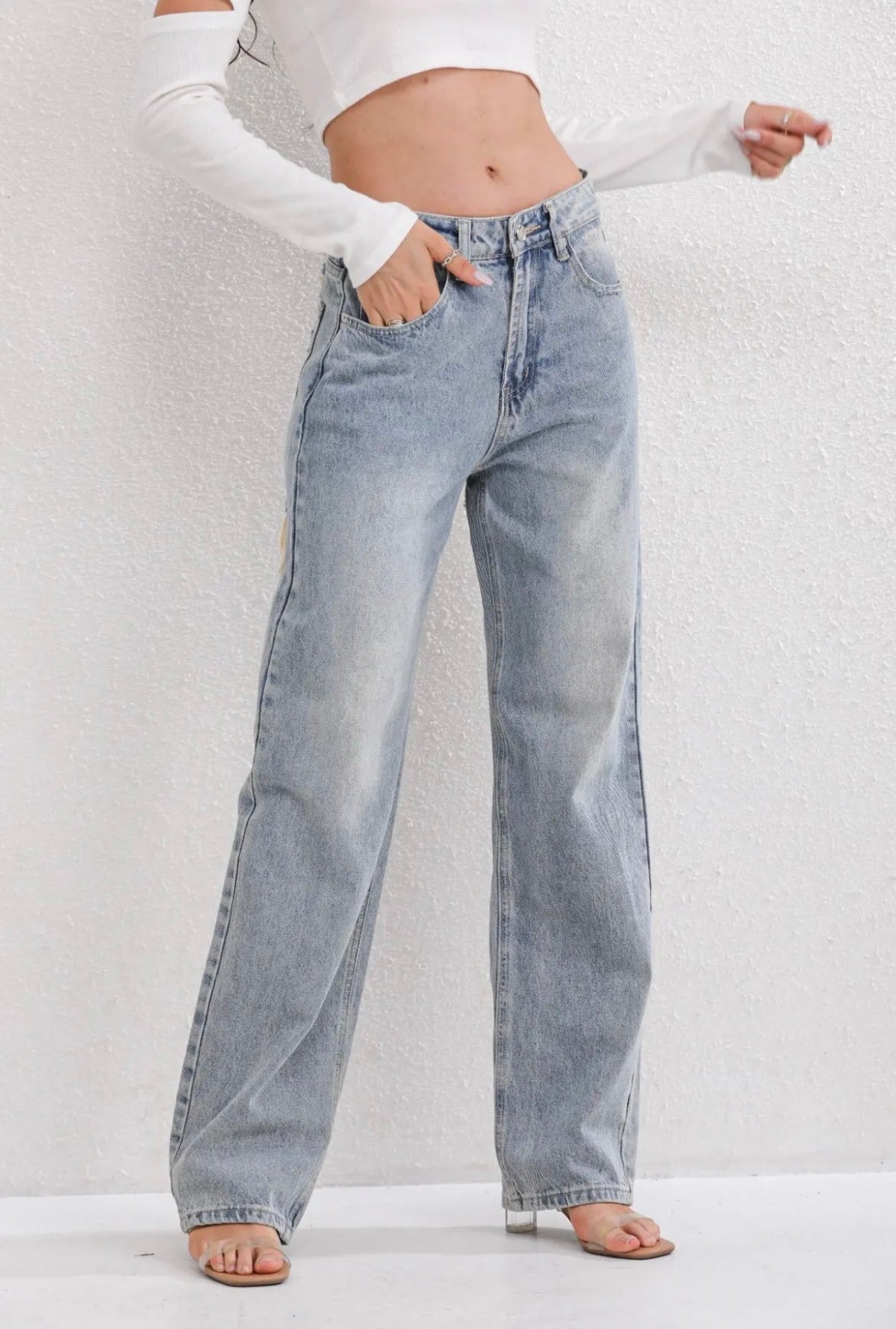 Casual Fit Straight Leg Jeans