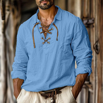 Men's Long Sleeve Dress Shirt Cotton